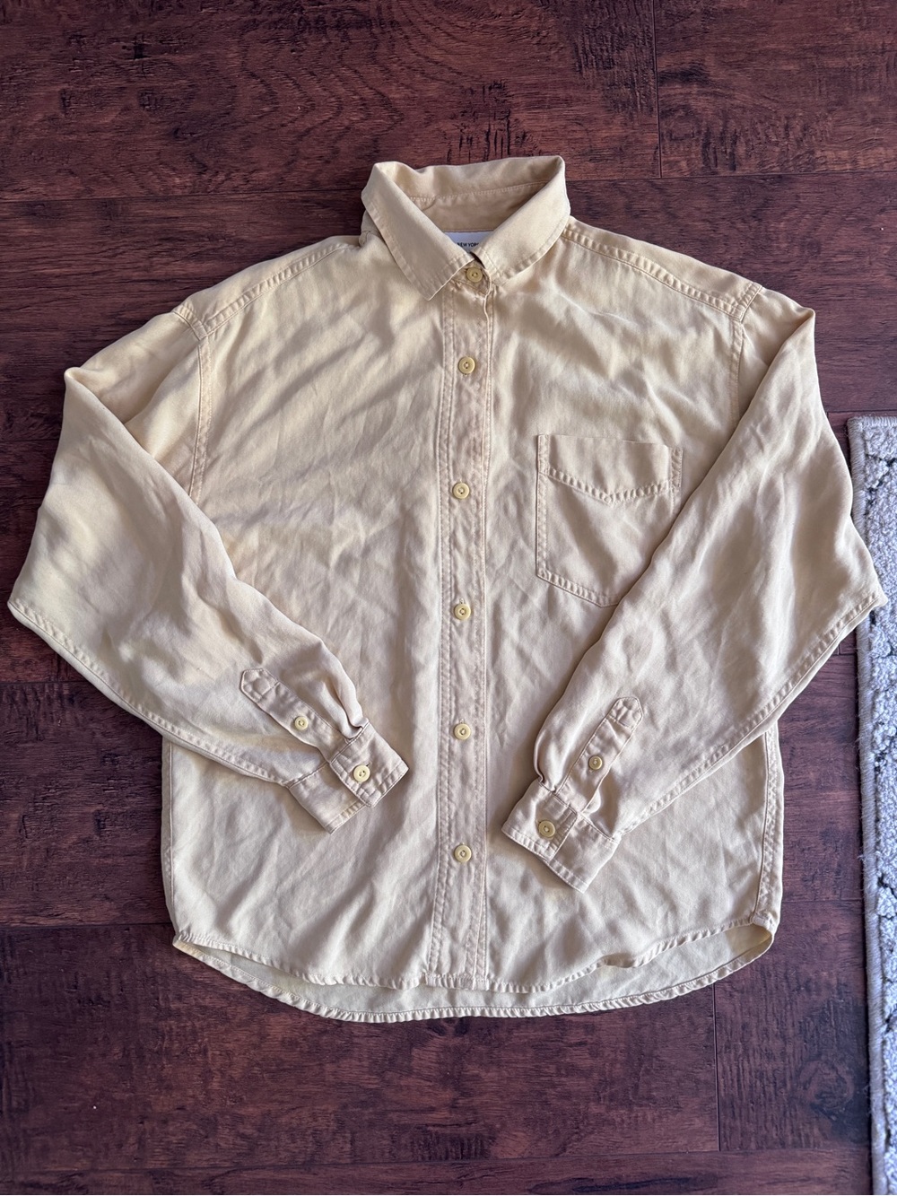 Vintage 100% silk button down blouse